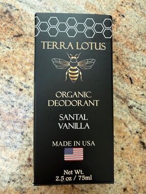 NEW IN BOX Terra Lotus Organic Deodorant - Santal Vanilla